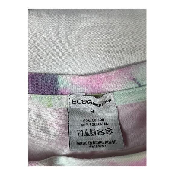 Bundle Lot 2 BCBGeneration Crop Tee T-shirts S/M bcbg small medium Tie dye - Picture 6 of 7